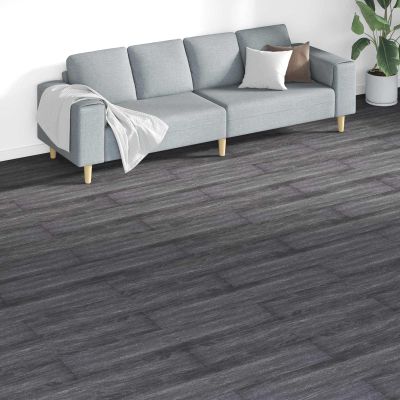 vidaXL Podlahové dosky 18 pcs Čierna a biela 5,26 m² PVC