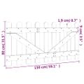 vidaXL Latkové plotové brány 2 ks 80x300 cm impregnované drevo