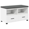 vidaXL Predsieňová lavica Biely 80 x 38 x 46 cm
