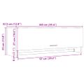 vidaXL skriňa Old Wood 100x32,5x35 cm Engineered Wood