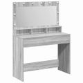 vidaXL Toaletný stolík Sivý Sonoma 100 x 41 x 135 cm Kompozitné drevo