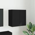vidaXL TV nástenná skriňa 59,5 x 31 x 60 cm Čierna Kompozitné drevo