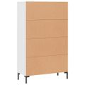 vidaXL Vysoká skrinka biela 69,5x31x115 cm kompozitné drevo