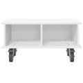 vidaXL TV stolík 68,5 x 35 x 35 cm Biela Kompozitné drevo