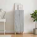 vidaXL Servírovacia skriňa Sivá sonoma 33 x 34,5 x 90 cm