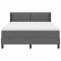 vidaXL Posteľ s pružinovým rámom Tmavo šedá 200 x 160 cm látka