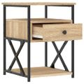 vidaXL Nočné stolíky 2 ks dub sonoma 40x42x55 cm kompozitné drevo