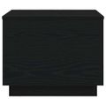 vidaXL Konferenčný stolík s LED svetlami, čierny dub 50x50x40 cm