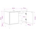 vidaXL TV skrinka ESSEN 69 x 33 x 50 cm Sonoma Kompozitné drevo