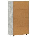 vidaXL Servírovacia skriňa FLORIN 55,5 x 29 x 100 cm Betónová šedá