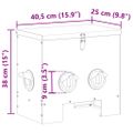 vidaXL Kŕmidlo pre kurčatá 2 Strieborná 40,5 x 25 x 38 cm 20 kg