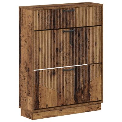 vidaXL Skriňa na topánky HOORN 78 x 24 x 100 cm Kompozitné drevo
