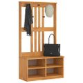 vidaXL Halový strom SANDNES 87x40x159,5 cm masívna borovica