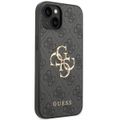 Puzdro Guess pre iPhone 15 6,1" GUHCP15S4GMGGR sivé HC PU koža 4G Metal Logo