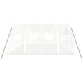 vidaXL Skleník s oceľovým rámom biely 16 m² 4x4x2 m