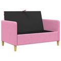 vidaXL Sofa s úložným priestorom Ružová 122 x 78 x 87 cm Polyester