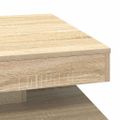 VidaXL Konferenčný stolík otočný o 360 stupňov dub sonoma 70x70x34,5cm