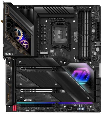 OPRAVENÉ - ASRock Z790 Taichi / Intel Z790 / LGA1700 / 4x DDR5 / 5x M.2 / HDMI / Thunderbolt / USB-C / WiFi / EATX Základná doska, Intel Z790, LGA1700, 4× DDR5 DIMM (max. 192GB), 5× M.2, HDMI, 2× Thunderbolt 4, Wi-Fi, EATX - OPRAVENÉ