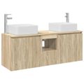 vidaXL Set kabinetov do kúpeľne 3 ks Dub sonoma 49,5 x 41 x 63 cm