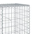 vidaXL Gabiónový kôš s krytom 1200x50x100 cm pozinkované železo