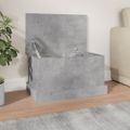 vidaXL Úložný box betónovo-sivý 50x30x28 cm spracované drevo