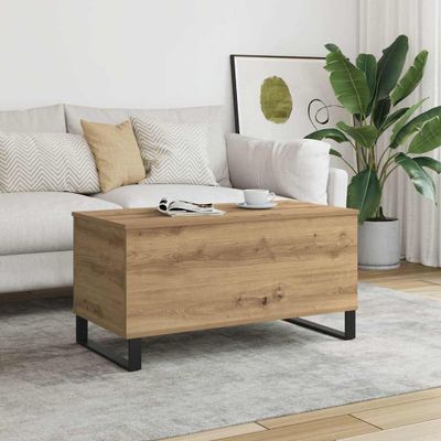 vidaXL Konferenčný stolík dub artisan 90x44,5x45 cm kompozitné drevo