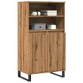 vidaXL Vysoká skrinka dub artisan 60x36x110 cm spracované drevo