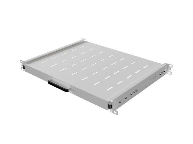 LANBERG POSUVNÁ POLICA PRO 19'' RACKOVÉ SKRINE 350MM ŠEDÁ (1U/445X350MM, NOSNOSŤ DO 35KG, 4PO