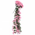 vidaXL Kvetinové girlandy 3 ks, ružové 85 cm