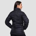 Dámska bunda Puffer Black/Orange - GymBeam, veľkosť M, veľkosť oblečenia M