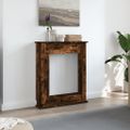vidaXL Obloženie krbu dymový dub 75x20x87,5 cm kompozitné drevo