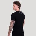 Tričko Tribal Ribbed Black - GymBeam, veľkosť L