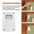 Senzor súmraku 1800W IP65 biela
