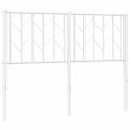 vidaXL Kovové náhradné čelo postele biele 120 cm