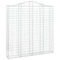 vidaXL Oblúkový gabionový kôš 13ks 200x30x200/220cm pozinkované železo