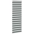 vidaXL Zebra roleta tmavošedá 90x200 cm šírka látky 85,9 cm polyester