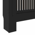vidaXL Kryt radiátora 2 ks Čierna 205 x 20,5 x 81,5cm Kompozitné drevo