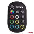 LED pásiky COB do auta s diaľkovým ovládaním viacfarebné RGB 2x30cm 12V AMiO-04579