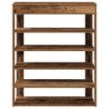 vidaXL Regál na topánky staré drevo 80x30x98 cm spracované drevo