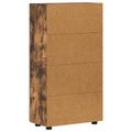 vidaXL Servírovacia skriňa FLORIN 55,5 x 29 x 100 cm Dymová dub