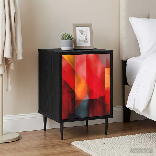 vidaXL Nočný stolík HEESCH 2 ks Čierny dub 36 x 33 x 51 cm