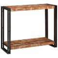 vidaXL Konzolový stôl 90 x 33 x 75 cm Masívne obnovené drevo