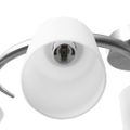 vidaXL Stropná lampa s keramickými tienidlami na 5 žiaroviek E14 biely kužeľ