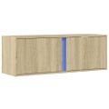 vidaXL TV nástenná skrinka s LED svetlami dub sonoma 100x31x35 cm
