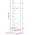 vidaXL Vysoká skrinka dymový dub 80x30x210 cm spracované drevo