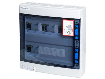 Rozvádzač AZT DC4, T1+T2 IKA (1000V DC / 32A) pre 4 stringy IP65 certifikovaný