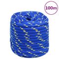 vidaXL Lodné lano modré 18 mm 100 m polypropylén
