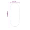 vidaXL Nástenné zrkadlo strieborné 40x15 cm okrúhle