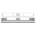 vidaXL Štúdiový stôl Biela 110 x 42,5 x 36 cm Kompozitné drevo