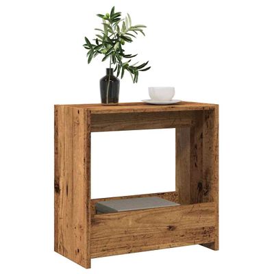 VidaXL Príručný stolík Old Wood 50x26x50 cm Engineered Wood